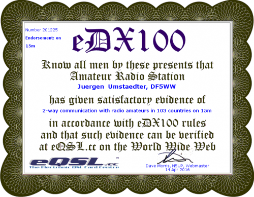 eDX100 15m 103