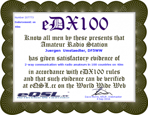 eDX100 40m 100