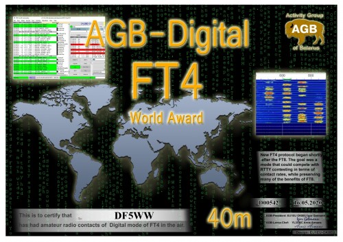 DF5WW FT4 WORLD 40M AGB