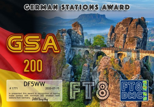 DF5WW GSA 200 FT8DMC