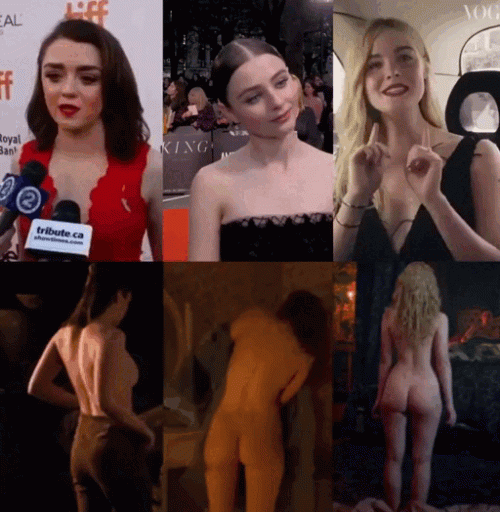 Maisie-Williams-Thomasin-Mckenzie-Elle-Fanning.gif