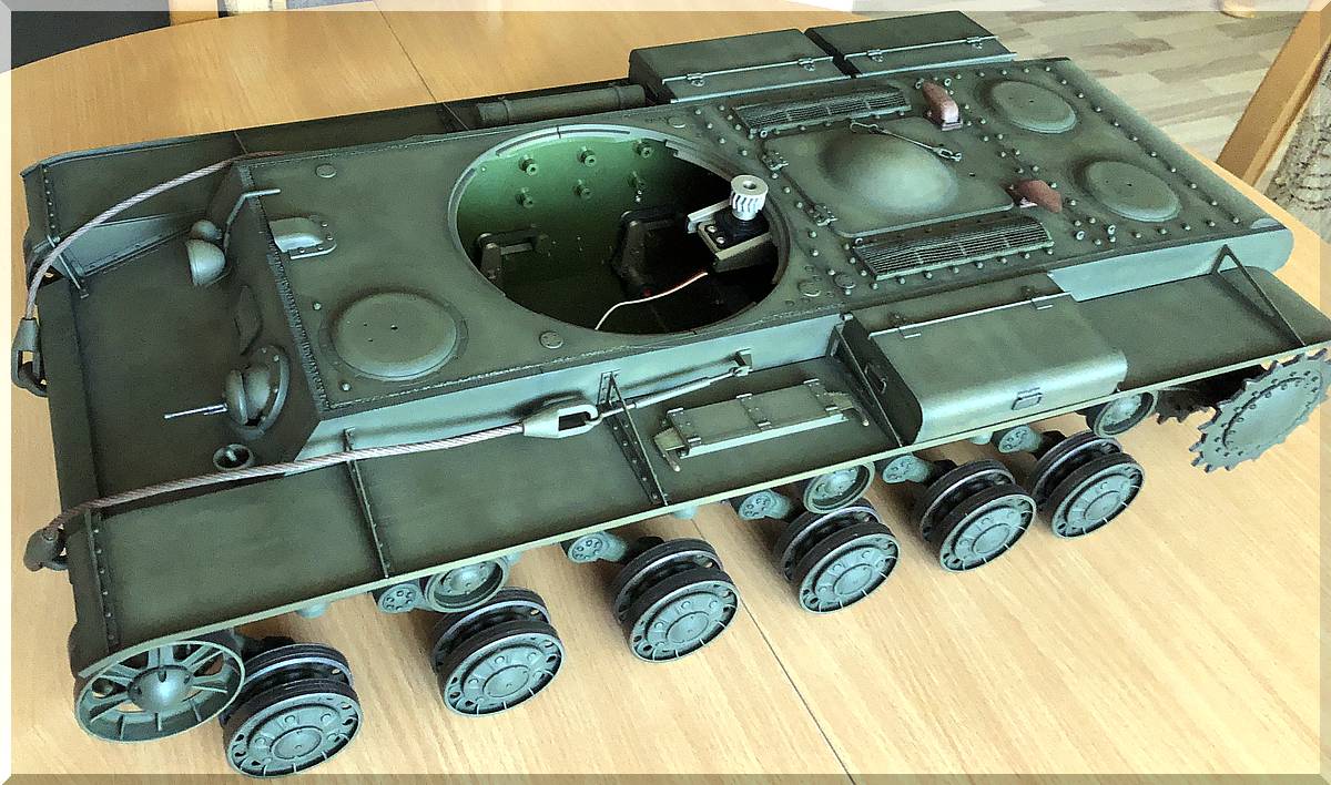 Panzer KV-1 1:10 RC-fähig zum Nulltarif aus dem 3D-Drucker Bild_026