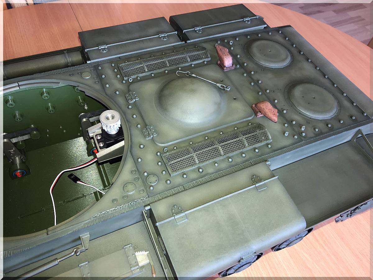 Panzer KV-1 1:10 RC-fähig zum Nulltarif aus dem 3D-Drucker Bild_028