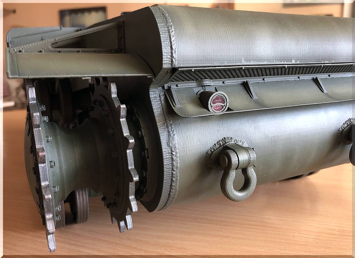 Panzer KV-1 1:10 RC-fähig zum Nulltarif aus dem 3D-Drucker Bild_035