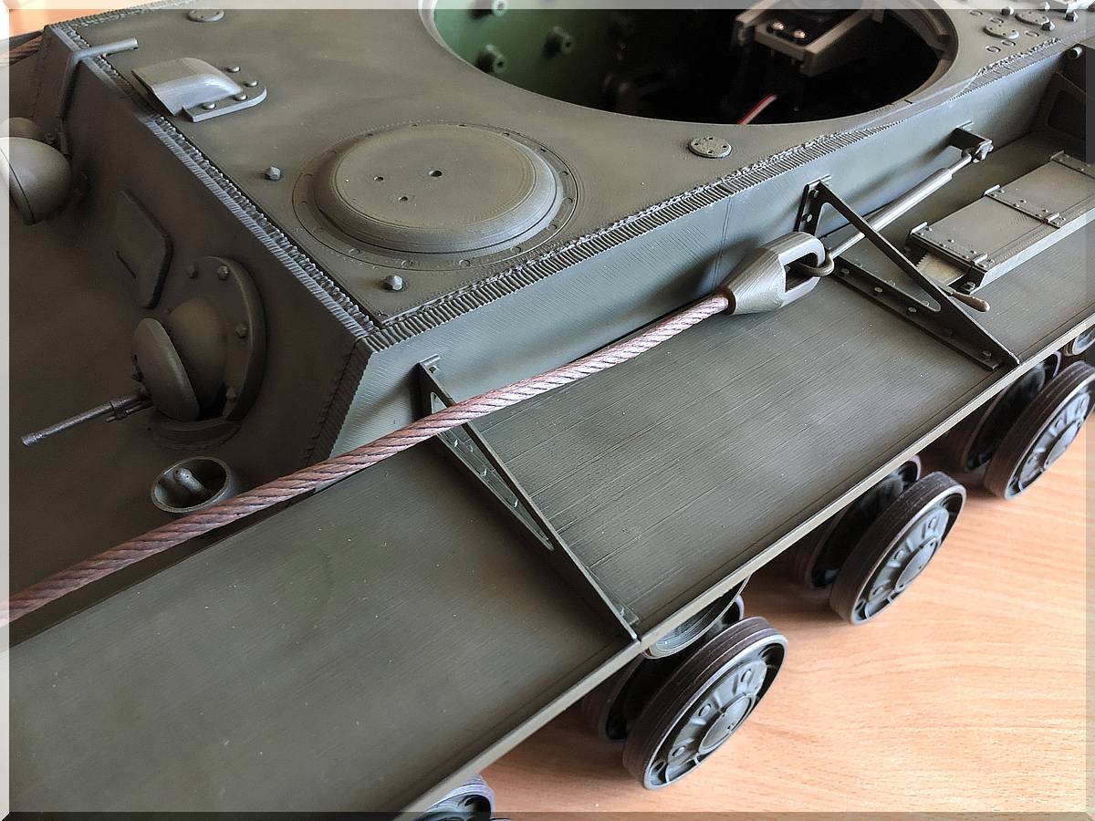 Panzer KV-1 1:10 RC-fähig zum Nulltarif aus dem 3D-Drucker Bild_038