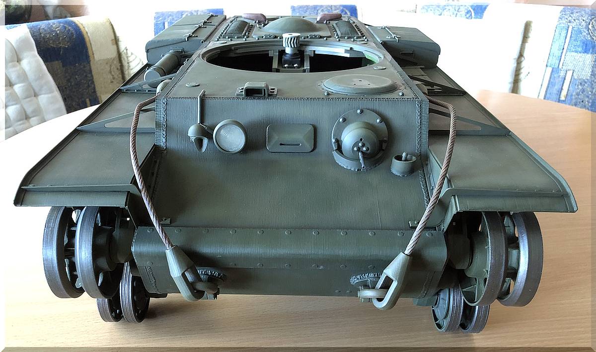 Panzer KV-1 1:10 RC-fähig zum Nulltarif aus dem 3D-Drucker Bild_040